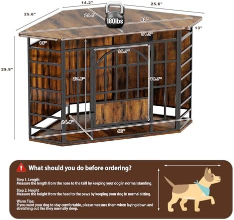 Brown Corner Furniture Style Dog Crate — photo 4