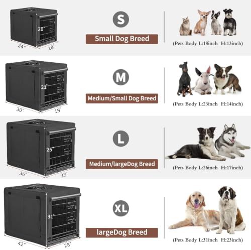 Black metal wire dog kennel 36 in — photo 5
