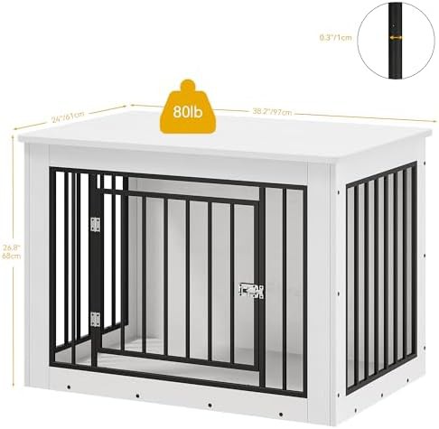 Chew-Resistant 38 Inch Furniture Style Crate — photo 4