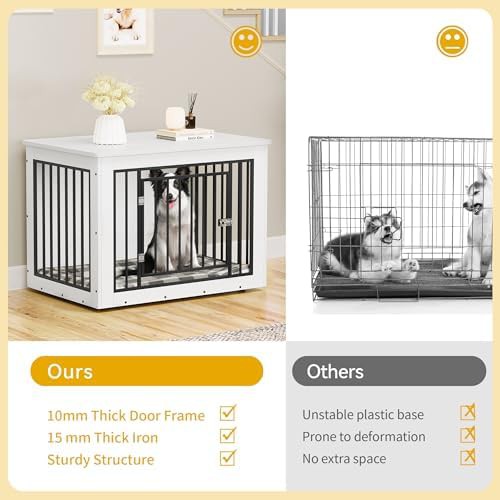 Chew-Resistant 38 Inch Furniture Style Crate — photo 5