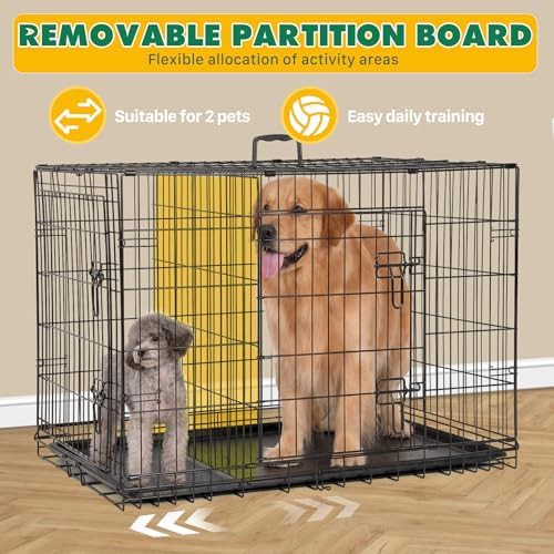 Collapsible 36 inch double door dog cage — photo 4