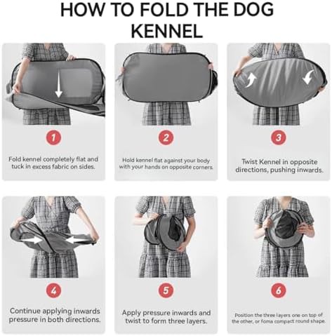 Grey waterproof pop up travel kennel — photo 5