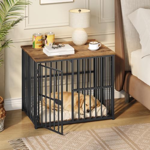 Collapsible indoor dog kennel with secure door lock — photo 4
