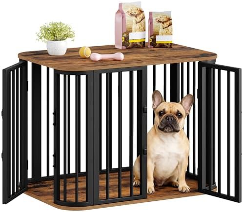 Escape proof wooden indoor dog kennel cage