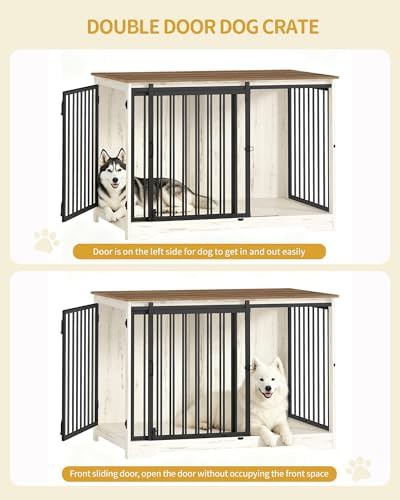 XXL indoor dog kennel with sliding barn door — photo 4
