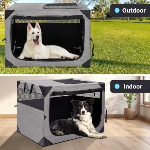 Portable soft foldable travel 36 inch dog crate — photo 5