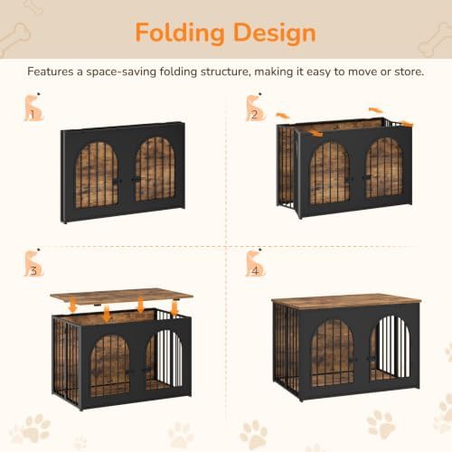 Assembly-free foldable dog kennel furniture — photo 3
