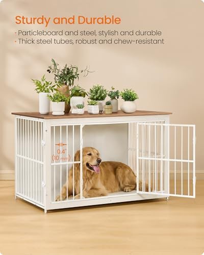 Heavy steel end table style 48 inch crate — photo 3