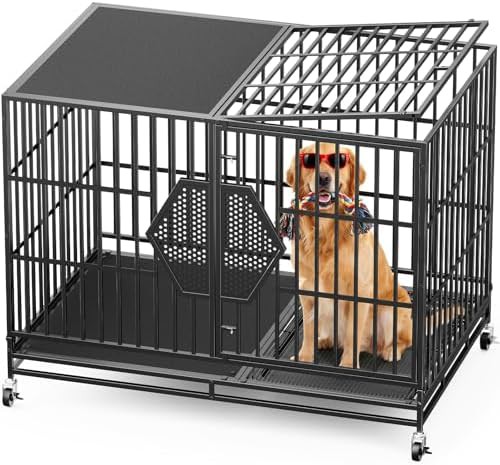 Chew proof heavy duty 48 inch dog kennel