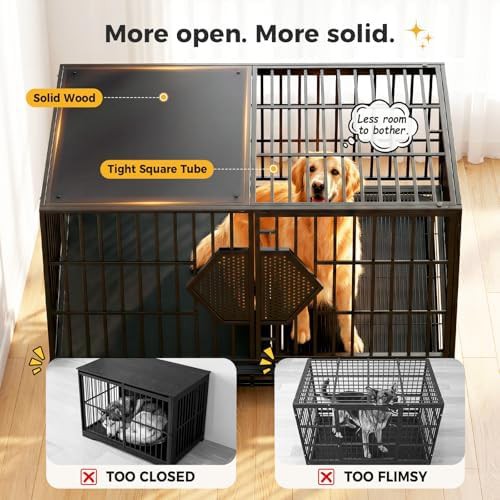 Chew proof heavy duty 48 inch dog kennel — photo 3