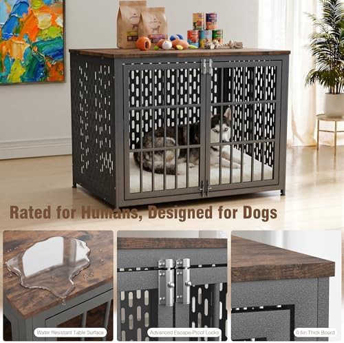 Wooden Furniture Style 42 Inch Dog Crate — photo 4