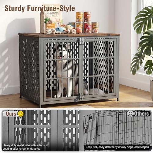 Wooden Furniture Style 42 Inch Dog Crate — photo 5