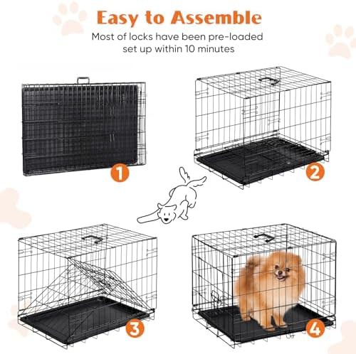 Double door small puppy cage 18 inch — photo 5