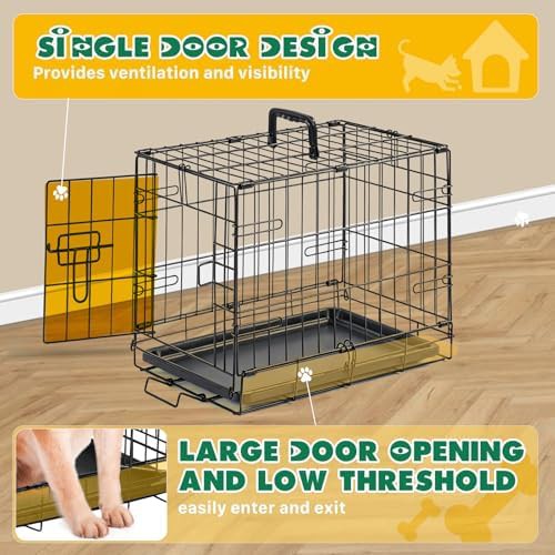 Small 18 inch foldable single door cage — photo 4