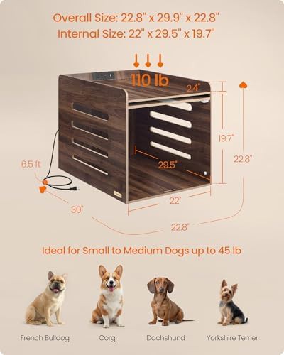 Modern wooden hidden door charging station crate — photo 4