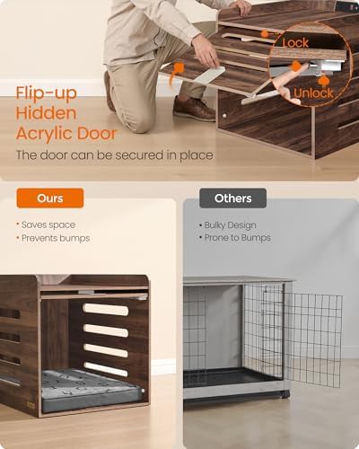 Modern wooden hidden door charging station crate — photo 5