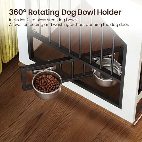 Large Dog Crate Furniture with Sliding Barn Door — photo 3