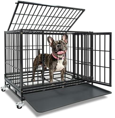 36 inch stackable steel dog cage
