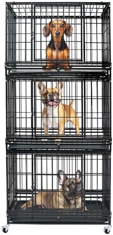 36 inch indoor stackable dog cage