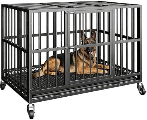 Heavy duty steel 48 inch kennel