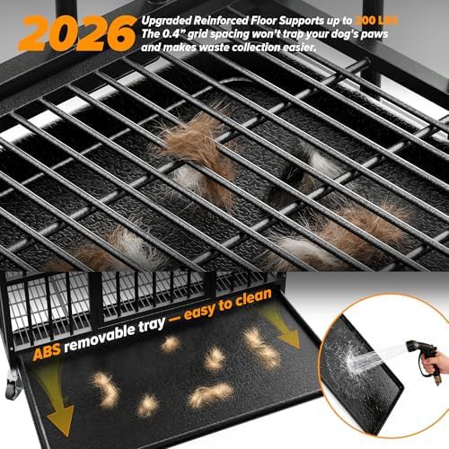 Heavy duty steel 48 inch kennel — photo 4