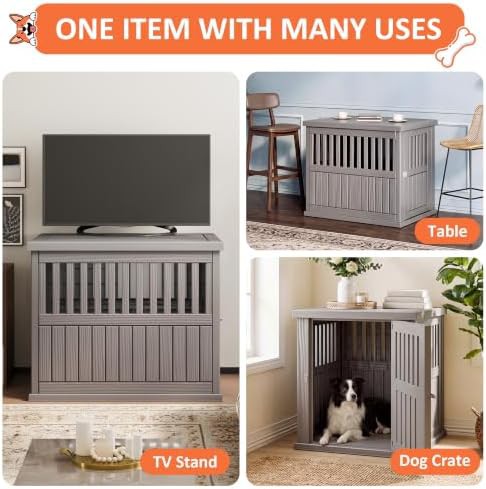 Grey Plastic Furniture Style End Table Crate — photo 4
