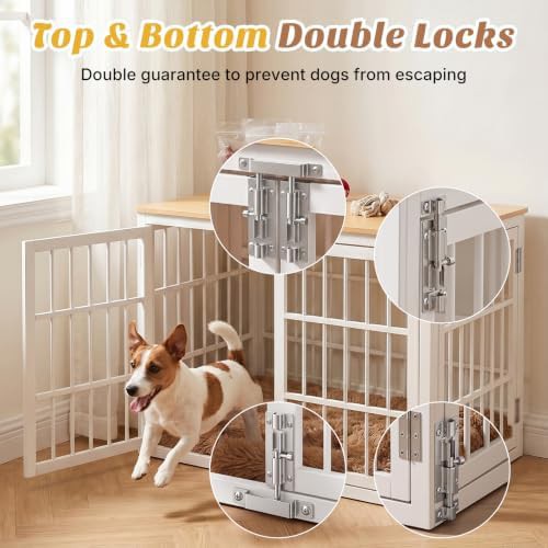 38 inch wooden indoor furniture dog kennel — photo 3