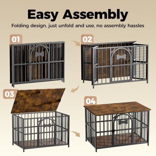 Foldable wooden crate with removable tray — photo 4