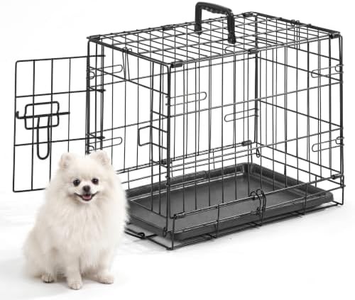 Foldable Metal Wire Puppy Crate 18 Inch
