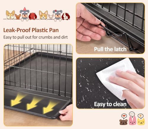 Foldable Metal Wire Puppy Crate 18 Inch — photo 4
