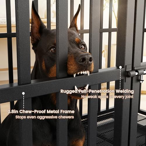 Heavy Duty Steel Crate for Large Dogs 48 Inch — photo 3